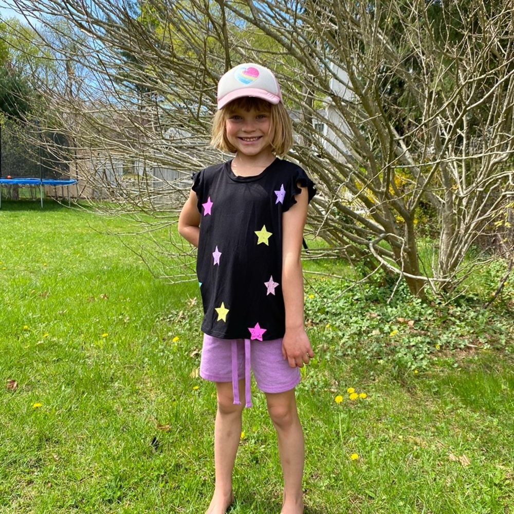 Kids Black Star Tee